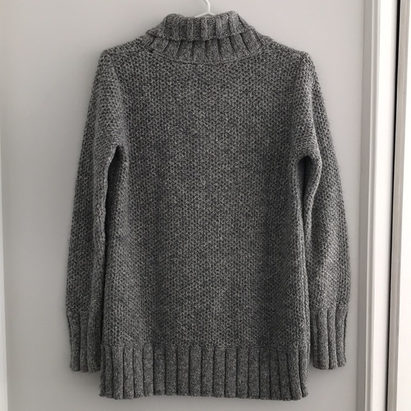 DKNY | Women’s cotton blend shawl collar sweater. Light gray, size L - Picture 6 of 7